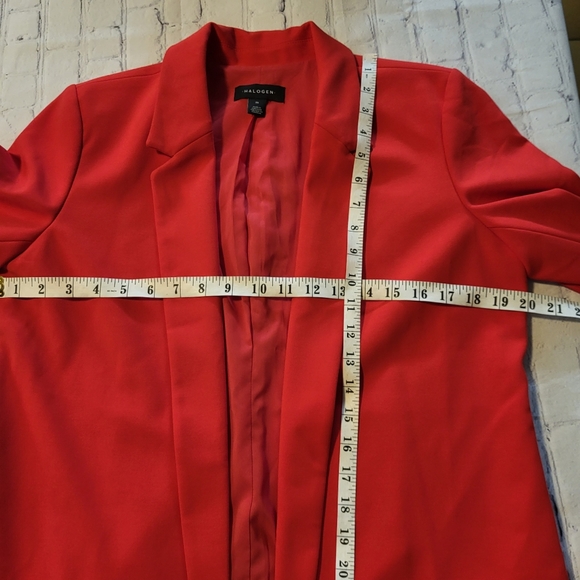 Halogen Open Front Red Blazer Size M - Picture 7 of 10